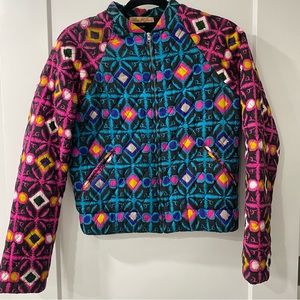 Mara Hoffman Printed Quilted Bomber Fall 2013